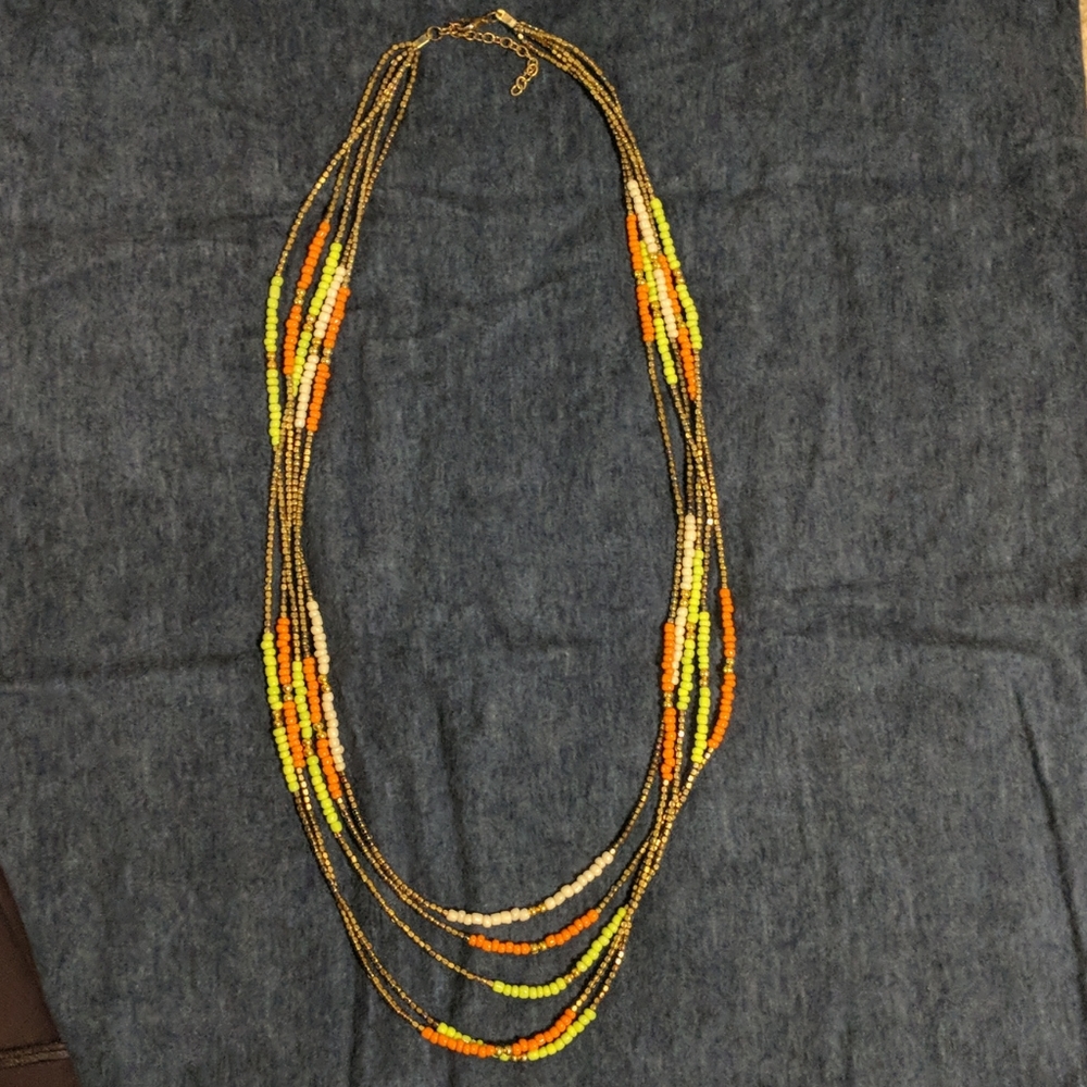 Long beaded necklace